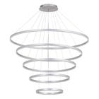 Pendente Anéis Com LED 4000x120cm Prata Cosmos Nix Gmh