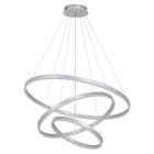 Pendente Anéis Com LED 4000x80cm Prata Cosmos Nix Gmh