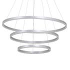 Pendente Anéis Com LED 4000x80cm Prata Cosmos Nix Gmh