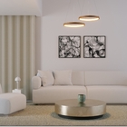 Pendente Redondo com LED Metal Amarelo Luminatti