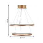 Pendente Redondo com LED Metal Amarelo Luminatti