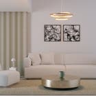 Pendente Redondo com LED Metal Amarelo Luminatti