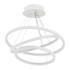 Pendente Anéis com LED Metal Branco Orluce