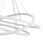 Pendente Anéis com LED Metal Branco Orluce