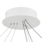 Pendente Anéis com LED Metal Branco Orluce