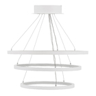 Pendente Anéis com LED Metal Branco Orluce