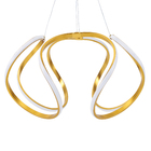 Pendente Redondo com LED Metal Dourado Casual e Decorativo LLUM Bronzearte
