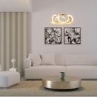 Pendente Redondo com LED Metal Dourado Casual e Decorativo LLUM Bronzearte