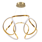 Pendente Redondo com LED Metal Dourado Casual e Decorativo LLUM Bronzearte