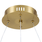 Pendente Redondo com LED Metal Dourado Casual e Decorativo LLUM Bronzearte