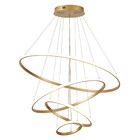 Pendente Espiral Com LED Alumínio Dourado LP404D Nitrolux