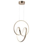 Pendente Anéis Com LED Alumínio Dourado LP-019 Nitrolux