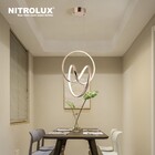 Pendente Anéis Com LED Alumínio Dourado LP-019 Nitrolux