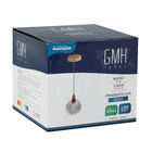 Pendente Anéis com LED Metal e Vidro Dourado Lua Gmh