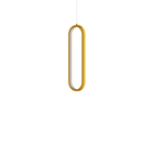 Pendente com LED Dourado Oval