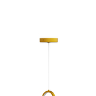 Pendente com LED Dourado Oval