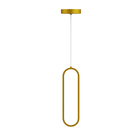 Pendente com LED Dourado Oval Inspire