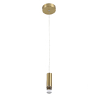 Pendente Tubo com LED Metal Dourado Pupuhi Inspire