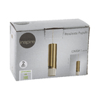 Pendente Tubo com LED Metal Dourado Pupuhi Inspire