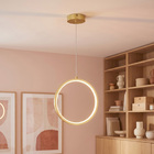 Pendente com LED Dourado Redondo