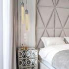 Pendente Cilindro Com LED Metal e Vidro Prata Nix Gmh