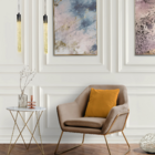 Pendente Cilindro Com LED Metal e Vidro Preto Nix Gmh