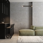 Pendente Quadrado com LED Metal Preto