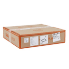 Pendente Quadrado com LED Cristal Preto Casual e Decorativo LLUM Bronzearte