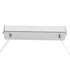 Pendente Retangular com LED Cristal Preto Casual e Decorativo LLUM Bronzearte