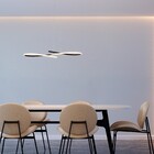 Pendente Espiral Com LED Preto Metal Horion Heavy