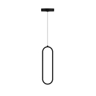 Pendente com LED Preto Oval Inspire
