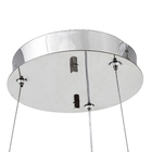 Pendente Redondo com LED Cristal Transparente Casual e Decorativo LLUM Bronzearte