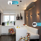 Pendente cone 35cm luminária em alumínio para lâmpada E27 - s