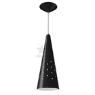 Pendente cone 35cm luminária em alumínio para lâmpada E27 - S
