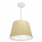 Pendente Cone Bege Mj-4155 Para Mesa De Jantar E Estar