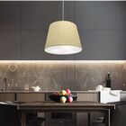 Pendente Cone Bege Mj-4155 Para Mesa De Jantar E Estar