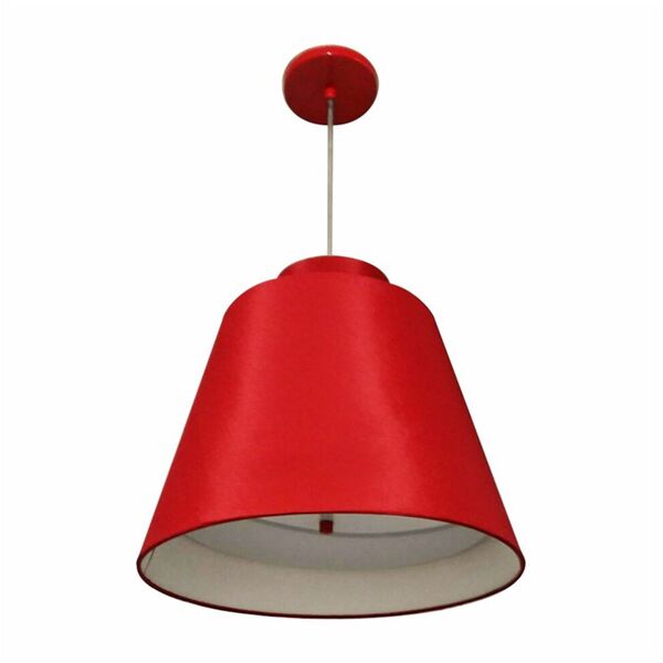 Pendente Cone Bordô Mj-4139 Para Mesa De Jantar E Estar