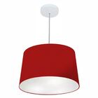 Pendente Cone Bordô Mj-4156 Para Mesa De Jantar E Estar