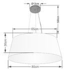 Pendente Cone Branco Mj-4072 Para Mesa De Jantar E Estar