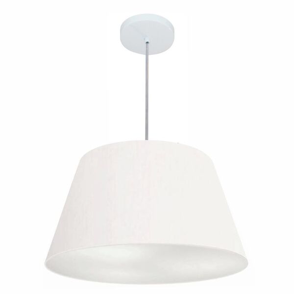 Pendente Cone Branco Mj-4248 Para Mesa De Jantar E Estar