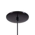 Pendente Cone Furado Luminária Lustre Alumínio Preto Brilhant