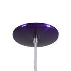 Pendente Cone Furado Luminária Lustre Alumínio Roxo Verniz -