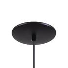 Pendente Cone Luminária Lustre Alumínio Preto Textura C/ Cobr