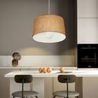 Pendente Cone Palha Mj-4241 Para Mesa De Jantar E Estar