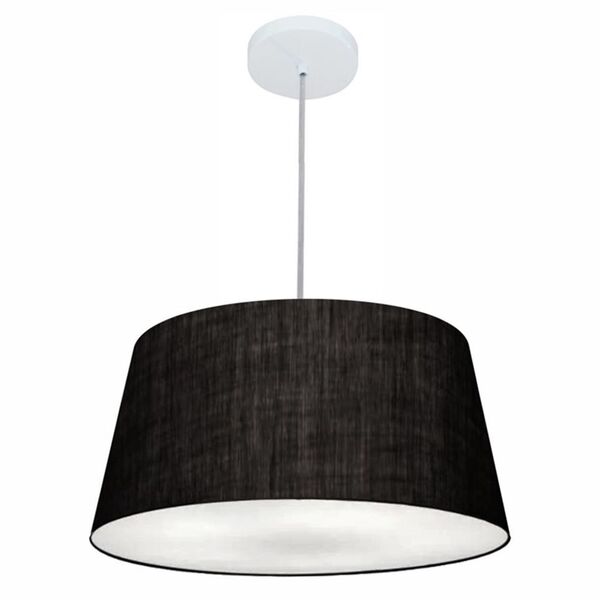Pendente Cone Preto Mj-4050 Para Mesa De Jantar E Estar