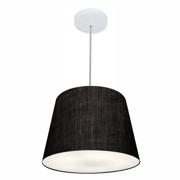 Pendente Cone Preto Mj-4155 Para Mesa De Jantar E Estar