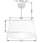 Pendente Cone Rustico Bege Mj-4050 Para Mesa De Jantar E Estar