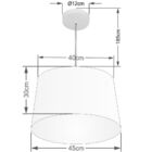 Pendente Cone Rustico Bege Mj-4247 Para Mesa De Jantar E Estar