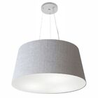 Pendente Cone Rustico Cinza Mj-4063 Para Mesa De Jantar E Est