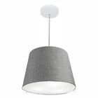 Pendente Cone Rustico Cinza Mj-4246 Para Mesa De Jantar E Est